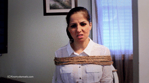 www.knottydamsels.com - Hannah Perez: Classic Chairbound Damsel thumbnail
